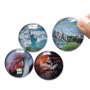 Imán de nevera con cúpula de cristal azul de 25 mm y 30 mm, personalizado para turismo urbano, de fabricante mayorista - Product Image 5