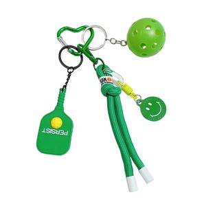 Nouveau design 2026 – Porte-clés créatif en PVC coloré en forme <span class=keywords><strong>de</strong></span> raquette <span class=keywords><strong>de</strong></span> pickleball – Pendentif pour sac d'école – Cadeau promotionnel - Product Image 5