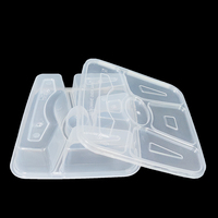 18536 Protection de l'environnement Transparent PP de qualité alimentaire en plastique pour micro-ondes