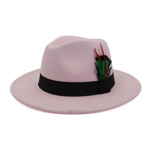 Chapeau Fedora Borsalino Classique en Feutre de Laine X3045 100% Laine à Large Bord avec Décorations en Cuir, Ajustable - Product Image 4