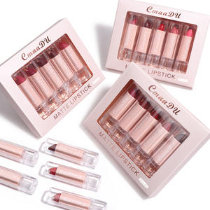 Set de Labiales Mate al por Mayor Resistente al Agua Rojo Sexy Lápiz Labial Duradero Hidratante Pigmento Maquillaje de Labios para Uso Diario - Product Image 1
