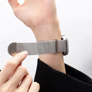 Correa de reloj de acero inoxidable milanesa de alta calidad para Apple Iwatch Ultra 49 46 45 42 40 mm S11, correa magnética con hebilla metálica. - Product Image 6