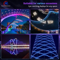 Iluminación Decorativa para Parques de Atracciones al Aire Libre, Resistente al Agua, Fuente de Luz Puntual, Decoración de Contornos de Edificios y Puentes, Luz Pixel