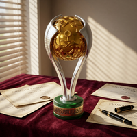Nouveau Design Résine Artisanat Sports Médailles et Trophées Personnalisé Gravé Compétition Football Trophées