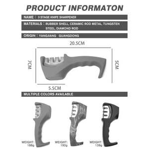 Succión Manual Wicked Edge Pocket 3 etapas Mini afilador de cuchillos de cerámica profesional - Product Image 3