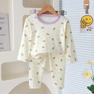 Automne vêtements pour enfants en gros garçons ensemble de vêtements de nuit allemand <span class=keywords><strong>velours</strong></span> pyjamas pantalons maison vêtements pour garçons filles confortable pour - Product Image 3