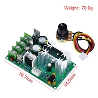 Régulateur de vitesse de moteur GREATZT DC 10-60V, contrôleur de vitesse de moteur PWM, interrupteur, régulateur de courant 20A, module de commande haute puissance