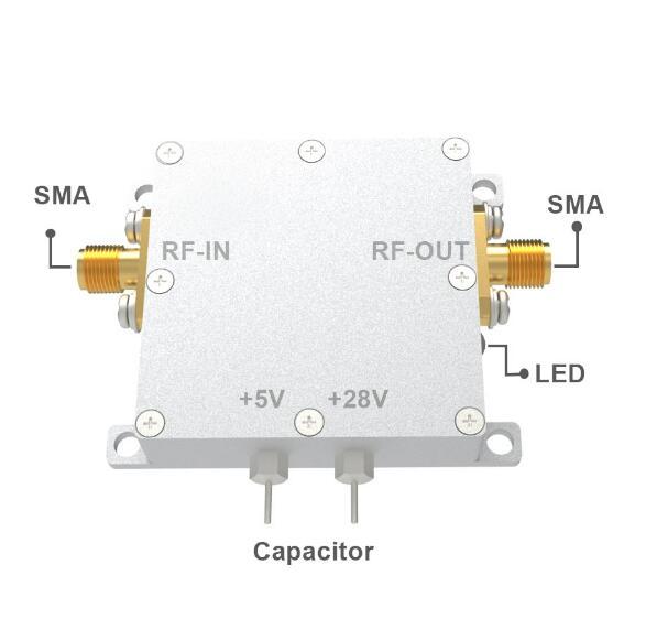 RF Wideband Power Amplifier Module YPM484034H 100MHz to 4.8GHz 2.5W