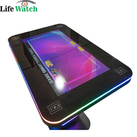 Mesa Táctil Interactiva Inteligente con Pantalla LCD de 43 Pulgadas, Android, Multitáctil, para Café y Juegos, con Carga Inalámbrica y Señalización Digital