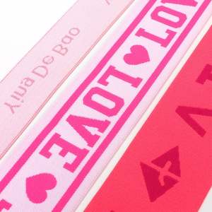 Cinta Elástica Transpirable con Logotipo JACQUARD de Color Personalizado para Ropa Interior - Product Image 3