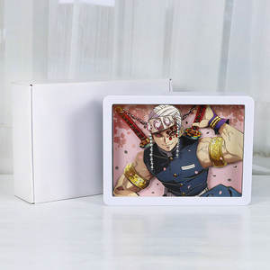 Cadeau Anime Demon Slayer Uzui Tengen Nezuko <span class=keywords><strong>Tanjiro</strong></span> Figurine d'action Gojo Boîte à lumière Anime Lampe de nuit 3D Lampe de table Décoration de la maison - Product Image 6