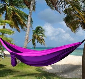 Voyage en plein air randonnée tissu Nylon Camping Portable ultra-léger havre plat hamac Hamacas balançoire tente hamacs avec sangles d'<span class=keywords><strong>arbre</strong></span> - Product Image 4