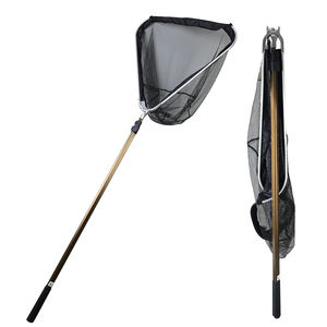 370cm 1110g 65*70*45cm Foshong épuisette 3 sections télescopique pliable rétractable <span class=keywords><strong>en</strong></span> caoutchouc filet de poisson pour la pêche <span class=keywords><strong>en</strong></span> <span class=keywords><strong>mer</strong></span> pêche à la mouche - Product Image 6