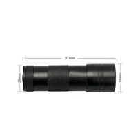 12LED Batería Energía Blacklight Linternas Detector Lámpara 395nm Led Mini Portátil Ultravioleta Antorcha Luz 12led UV Linterna