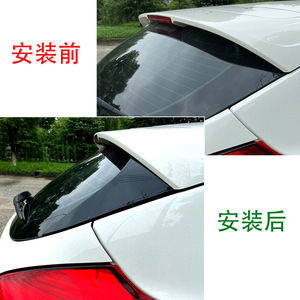 Ford Focus Hatchback 2015 2018 Rear Bumper Spoiler Wing Piano Black Fiber Glass Side Wings Exterior Modification - Product Image 4