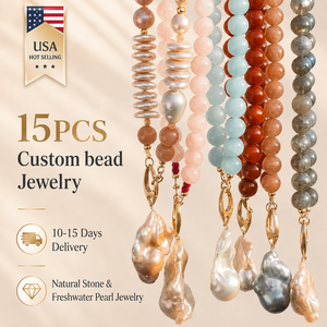 Elegante Collana di Perle da Donna in Acciaio Inossidabile Dorato 18K con Semplice Pietra Naturale Barocca d'Acqua Dolce Girocollo di Perle - Product Image 1