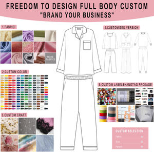 HUOYOUNG Custom Loungwear <strong>Pyjamas</strong> Women's <strong>Piyamas</strong> Pjs Set Soft Rayon Cotton Bamboo Modal Pajamas Sleepwear Set Women - Product Image 4