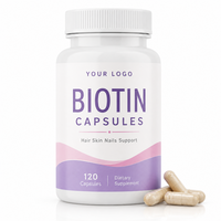 Capsules de biotine pour une peau éclatante, capsules de nutriments anti-âge quotidiens avec formule naturelle vitalisante