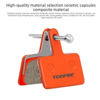 Plaquettes de frein en céramique TOOPRE, dissipation thermique entièrement métallique pour frein à disque hydraulique Shimano M315-M555/C900 MTB