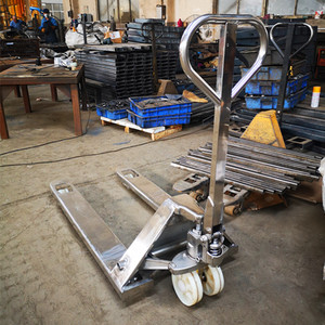 Hydraulic <b>Pallet</b> <b>Jack</b> 2 3 Ton Manual Warehouse Forklift With Nylon And Pu Wheels For Concrete And Epoxy Floor - Product Image 4