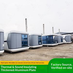 Maison-conteneur tendance pour la vie en plein air, maison chaude, espace capsule, maison chaude, design tendance - Product Image 1