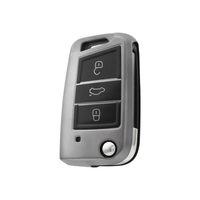 Funda de TPU suave para llave de coche, funda, soporte de funda para Volkswagen Tiguan L Lavida Plus Golf 7 Polo Skoda VW, llaveros, llavero, bolsa