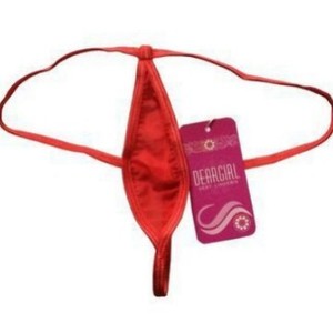 Tanga roja de satén Deargirl, ropa interior sexy para mujer, para uso íntimo. - Product Image 1