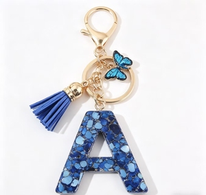 พวงกุญแจเรซิ่นรูปตัวอักษรประดับคริสตัลแบบห้อย ตกแต่งกระเป๋าถือ - Product Image 3