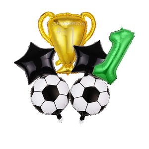 Set de Decoración para Fiesta de Fútbol Americano BINGO de 32 Pulgadas, Color Verde, con Material de Papel Metálico para Adolescentes - Product Image 1