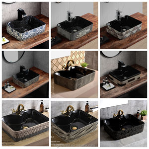 <span class=keywords><strong>2025</strong></span> פורצלן אגן חרסינה בסגנון מסורתי כיור רחצה חדש לחדר רחצה כלים סניטריים עם אבזר - Product Image 5