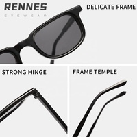 [Pack] Lunettes de soleil rectangulaires durables à monture intégrale, colorées, décontractées et tendance, pour adultes, unisexes, de haute qualité, protection UV400 % UV