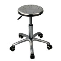 Ascenseur Tabouret Roulant en Acier Inoxydable