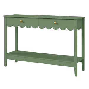 Nhà máy trực tiếp sóng hồ sơ thiết kế MDF sơn hai ngăn kéo bàn máy tính bằng văn bản bảng với rắn chân gỗ - Product Image 5