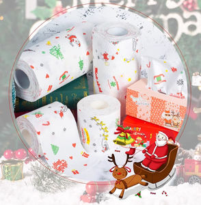 <span class=keywords><strong>Papier</strong></span> <span class=keywords><strong>toilette</strong></span> imprimé Père Noël 3 plis <span class=keywords><strong>en</strong></span> bois vierge Rouleau de <span class=keywords><strong>papier</strong></span> <span class=keywords><strong>toilette</strong></span> pour fête de Noël pour événement Mariage Décoratif - Product Image 5