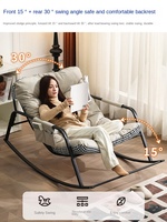 Canapé paresseux 2025 moderne deux places pour adultes avec design en L, hauteur réglable et tissu doux et confortable pour la détente à domicile