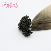 Extensions de cheveux humains de luxe à double trame, vierges russes, pré-collées, à pointe en U et à pointe plate, pour salon – Meilleures ventes