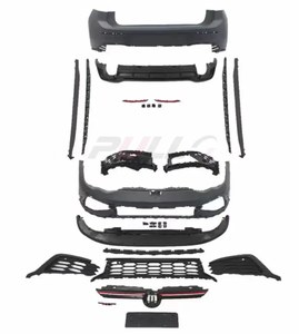 Système de carrosserie automobile modifié pour VW <span class=keywords><strong>Golf</strong></span> <span class=keywords><strong>8</strong></span> en <span class=keywords><strong>GTI</strong></span> <span class=keywords><strong>Clubsport</strong></span>, comprenant pare-chocs avant et arrière avec calandre et jupes latérales - Product Image 1
