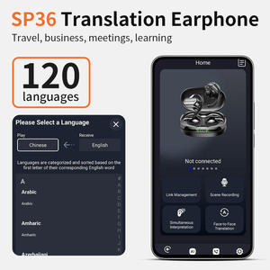 Auriculares TWS Earphone BT <b>Wireless</b> Headphones Mic LED Active Noise Cancellation (ANC) Touch <b>Control</b> Waterproof Sport Ear Hook - Product Image 5