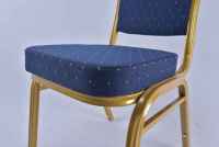 Chaises de banquet empilables pour hôtels, mariages, maison, bureau – Design traditionnel en métal durable pour extérieur et salon