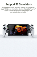 Consoles de jeux vidéo M28, écran 7,1 pouces, sortie 4K, 128 Go avec plus de 21 000 jeux, prend en charge les jeux PS2, batterie 4000 mAh, support caché, console de jeu