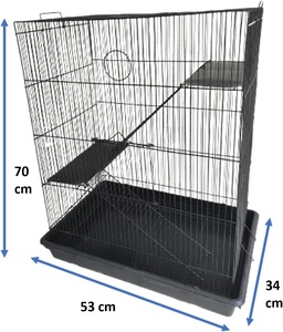 <span class=keywords><strong>Cage</strong></span> ronde en métal écologique pour furet, lapin ou écureuil, intérieur et extérieur, pour petits animaux - Product Image 2