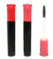 Tête de chat de dessin animé personnalisée, tube de mascara creux en plastique, matériau ABS, bouchon à vis, eye-liner, croissance des cils, cosmétiques liquides