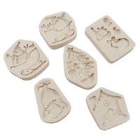 Pâte à gomme Moule à fondant en silicone pour décoration de gâteau au chocolat de Noël