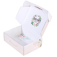 Boîtes d'expédition de Logo imprimé personnalisé écologique, colis Postal, boîte postale, vêtements ondulés imprimés, boîte postale pour sous-vêtements