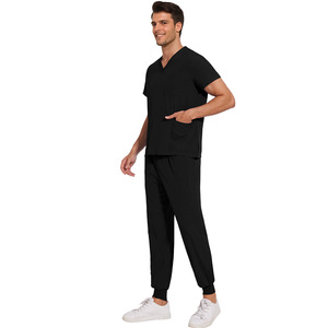 Uniforme Médico Quirúrgico Blanco <span class=keywords><strong>para</strong></span> <span class=keywords><strong>Hombre</strong></span>, Bata de Médico, Uniforme de Enfermería, Ropa Médica, Uniforme de Enfermería Personalizado - Product Image 4