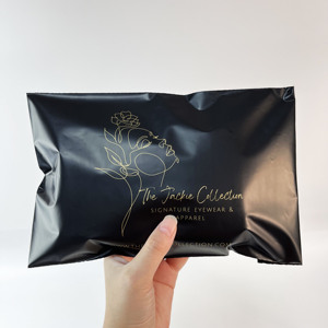 Biodegradable Matte Black Poly Mailer Clothing Packaging Mailing Bag Customized Logo Plastic Shipping Bags for Small Business - Product Image 5