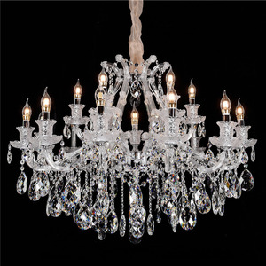 Lámpara de Araña de Cristal Redonda con Base para Bombilla E26, LED Blanco Cálido de 3500K, Altura Ajustable, Acabado Dorado, Lámpara Colgante para Sala de Estar - Product Image 3