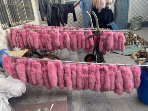 Llavero Cola de Zorro Natural 2026, Cola de Lobo Linda para Cosplay, Llaveros de Coche para Mujer - Product Image 5