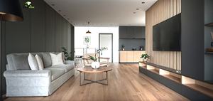 Villa moderne préfabriquée en acier léger galvanisé avec chambre, cuisine, salle de bain et salon - Product Image 3