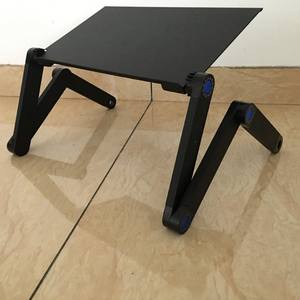 Escritorio Plegable para Portátil de Aleación de Aluminio, Rojo y Negro, con Ventilador de Refrigeración Portátil, Mesa para Cama u Oficina - Product Image 4